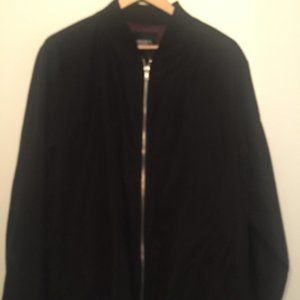 Ezekiel Black Bomber Jacket Size XL Purple Liner
